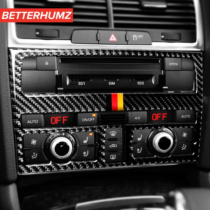 Car Styling Carbon Fiber Car Central Control Cd Panel