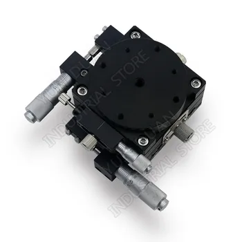 Micrometer Sliding stage XYR 3 Axis 60*60MM 2.4" Manual trimming platform Parallel Movement and 360 degree Angle Rotary Tuning
Micrometer Sliding stage XYR 3 Axis 60*60MM 2.4" Manual trimming platform Parallel Movement and 360 degree Angle Rotary Tuning