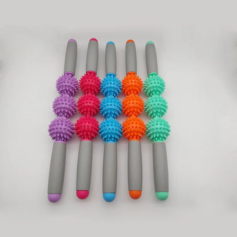 Gym Muscle Massage Roller Yoga Stick Muscle Body Massage Relax Tool with Pointed Spiky Ball Fitness Yoga Equipment
Gym Muscle Massage Roller Yoga Stick Muscle Body Massage Relax Tool with Pointed Spiky Ball Fitness Yoga Equipment