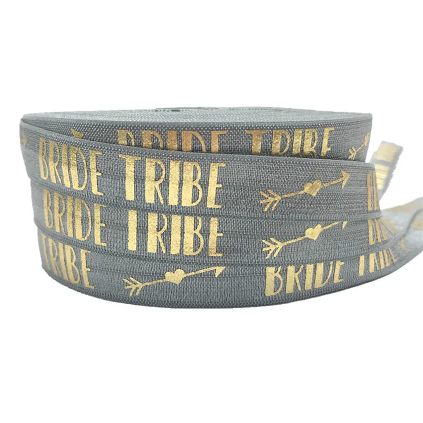 5Yards 16mm Grey BRIDE TRIBE Heart print elastic band wedding party decoration accessories
5Yards 16mm Grey BRIDE TRIBE Heart print elastic band wedding party decoration accessories