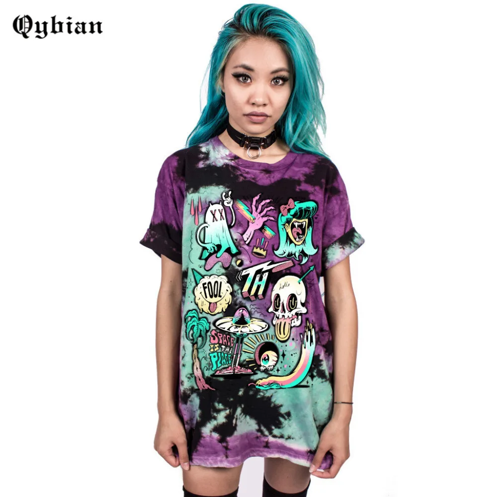 Qybian Good Quality Summer women t-shirt Rock and roll Style monster print Loose Short Sleeve o-neck tops female/womens
Qybian Good Quality Summer women t-shirt Rock and roll Style monster print Loose Short Sleeve o-neck tops female/womens