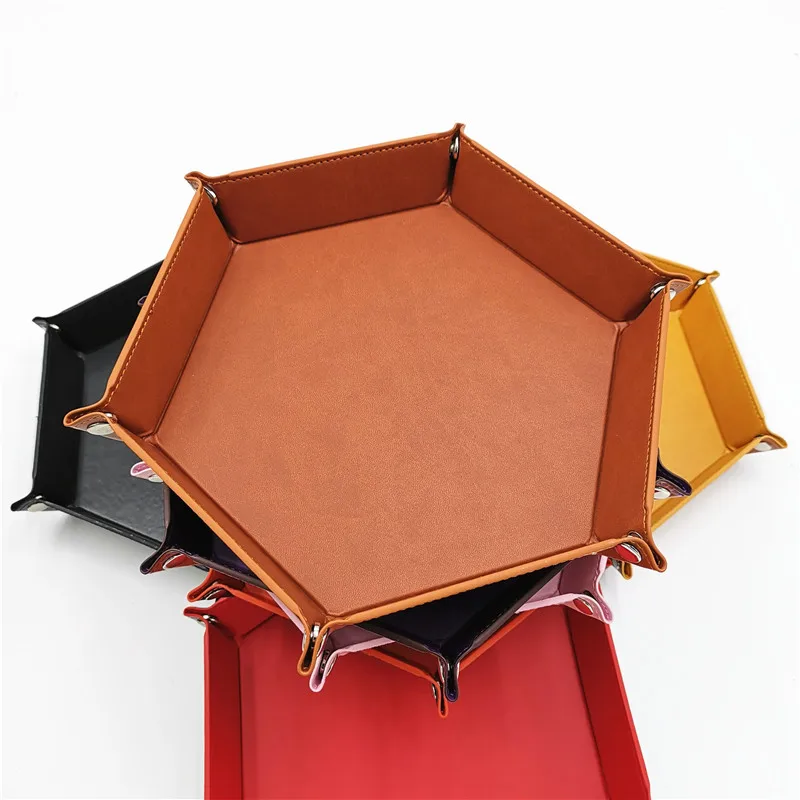 1Pcs New Desktop Storage Tweezers Box Practical Modem Artificial Leather Folding Hexagon Dice Tray For Hexagonal Dice Solid
1Pcs New Desktop Storage Tweezers Box Practical Modem Artificial Leather Folding Hexagon Dice Tray For Hexagonal Dice Solid