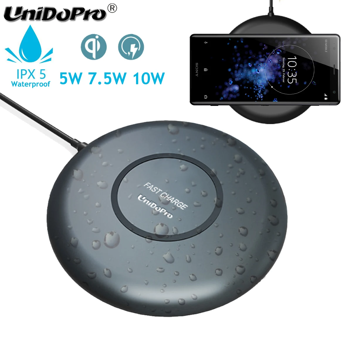 IPX5 Waterproof Fast Wireless Charger Pad for Sony Xperia XZ3 XZ2 Premium Phone Qi Quick Chargeur Induction (Nouvelle Version)
IPX5 Waterproof Fast Wireless Charger Pad for Sony Xperia XZ3 XZ2 Premium Phone Qi Quick Chargeur Induction (Nouvelle Version)