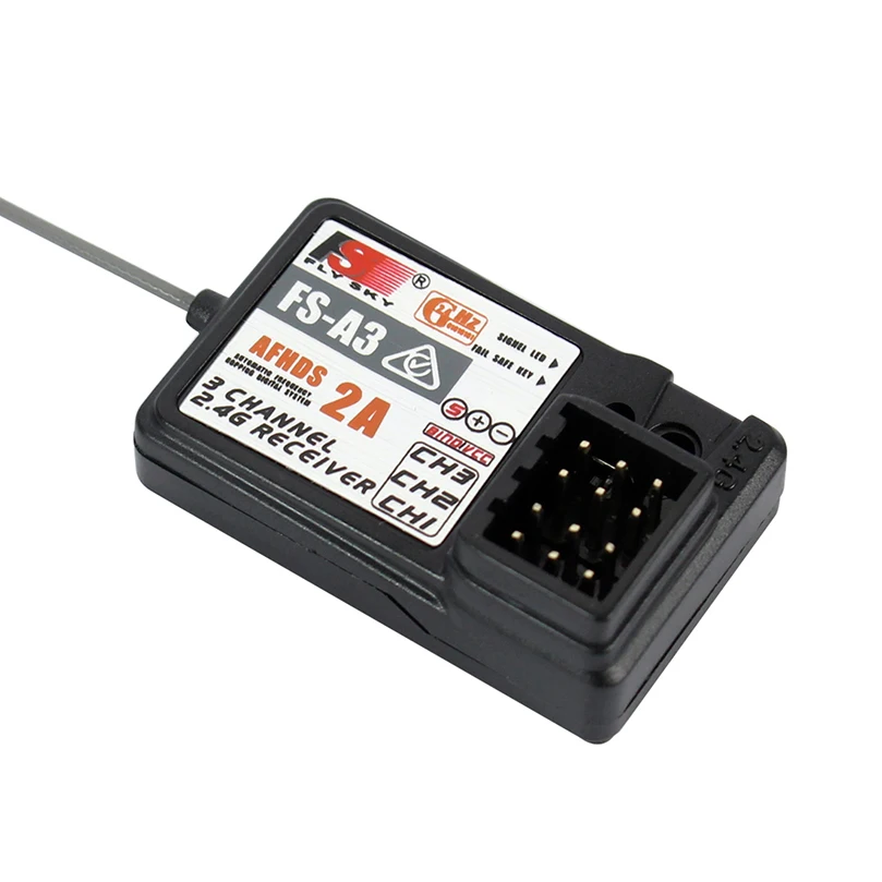 Flysky FS-A3 3 Channel 3CH Receiver Compatible for Fly Sky Transmitter Remote Controller GT2E GT2G GT2F RC Car Boat Accessory
Flysky FS-A3 3 Channel 3CH Receiver Compatible for Fly Sky Transmitter Remote Controller GT2E GT2G GT2F RC Car Boat Accessory