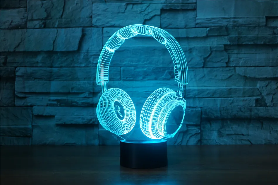 3D LED Night Light Music Dynamic Headset Action Figure 7 Colors Touch Optical Illusion Table Lamp Home Decoration Model
3D LED Night Light Music Dynamic Headset Action Figure 7 Colors Touch Optical Illusion Table Lamp Home Decoration Model
