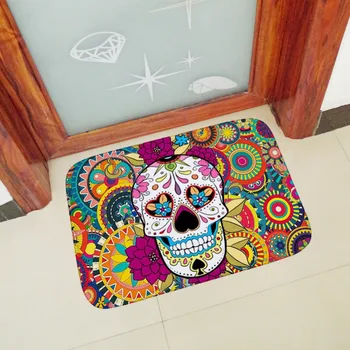 40*60cm Halloween Decor Colorful Skull Rugs Floor Mat Carpets Soft Flannel Anti-slip Entrance Indoor Door Kitchen Bath Mats
40*60cm Halloween Decor Colorful Skull Rugs Floor Mat Carpets Soft Flannel Anti-slip Entrance Indoor Door Kitchen Bath Mats