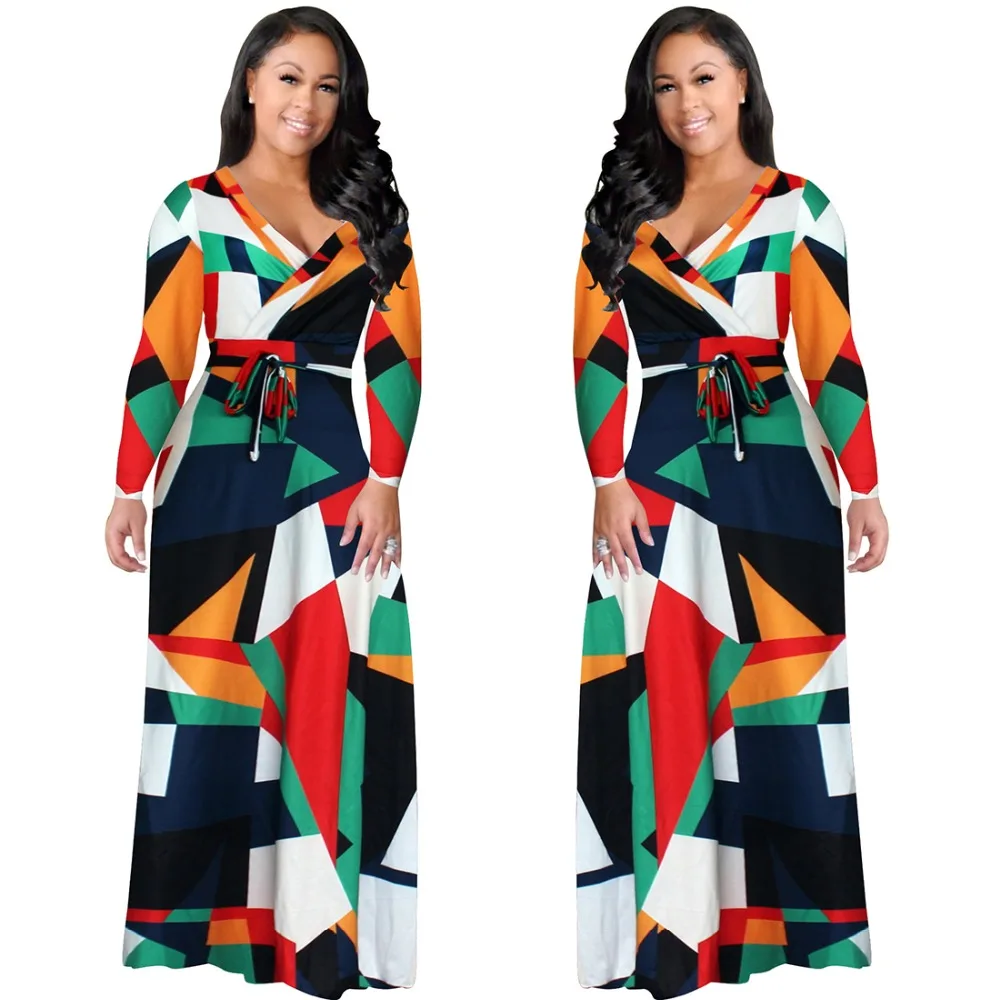 2017 New Arrival Women Maxi Dresses V-Neck Long Sleeve Womens Fashion Mixed color print Long Party Dress D1134
2017 New Arrival Women Maxi Dresses V-Neck Long Sleeve Womens Fashion Mixed color print Long Party Dress D1134