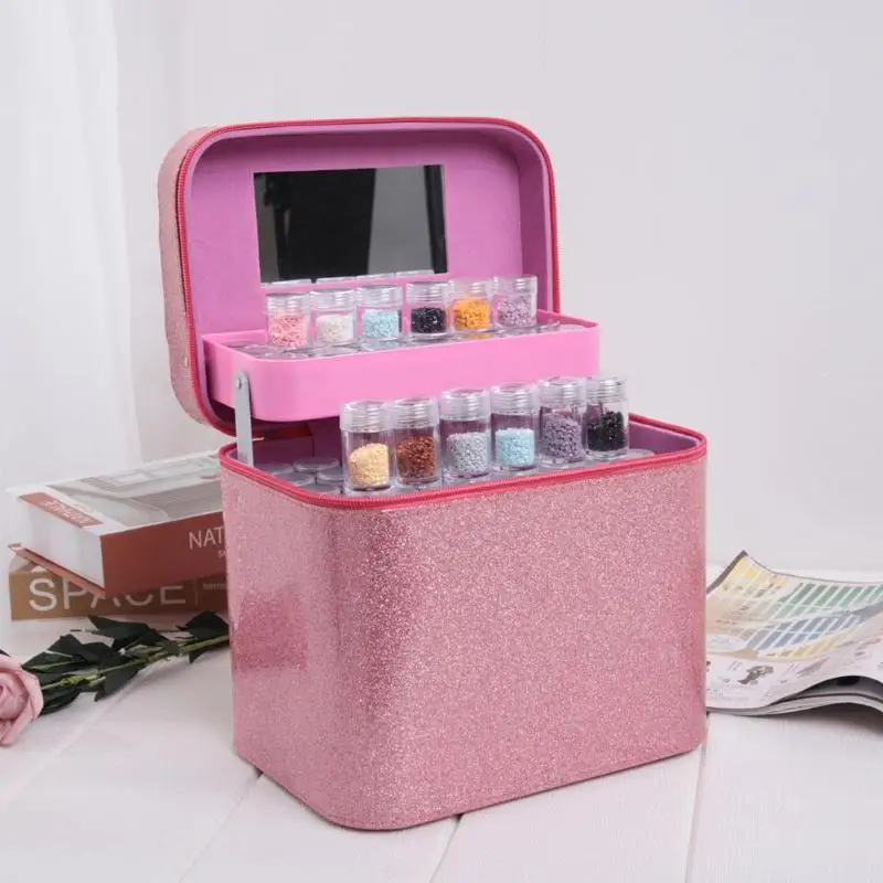 126 Bottles Box Diamond Painting Tool Container Storage Box Diamond Craft Embroidery Accessories Tools Mosaic Bead Organizer Bag
126 Bottles Box Diamond Painting Tool Container Storage Box Diamond Craft Embroidery Accessories Tools Mosaic Bead Organizer Bag