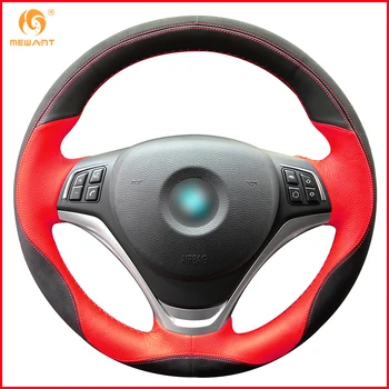 MEWANT Black Red Leather Black Suede Car Steering Wheel Cover for BMW X1 2014 2015 Interior Accessories Parts
MEWANT Black Red Leather Black Suede Car Steering Wheel Cover for BMW X1 2014 2015 Interior Accessories Parts