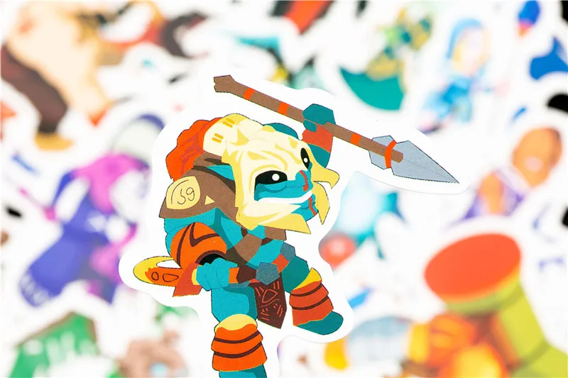 50pcsLot Funny Anime Cartoon Dota Graffiti Stickers For Moto & Suitcase Cool Laptop Stickers Skateboard Kids Stickers (15)