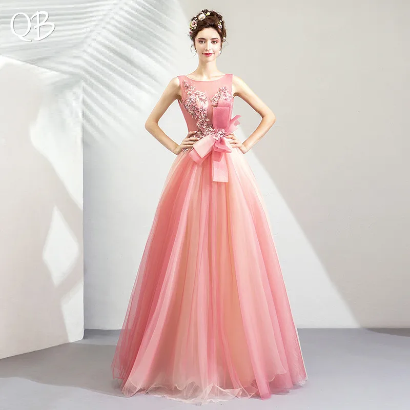 Elegant Pink A-line Tulle Lace Appliques Flowers Beaded Evening Dresses 2019 New Fashion Long Formal Evening Gowns XH435
Elegant Pink A-line Tulle Lace Appliques Flowers Beaded Evening Dresses 2019 New Fashion Long Formal Evening Gowns XH435