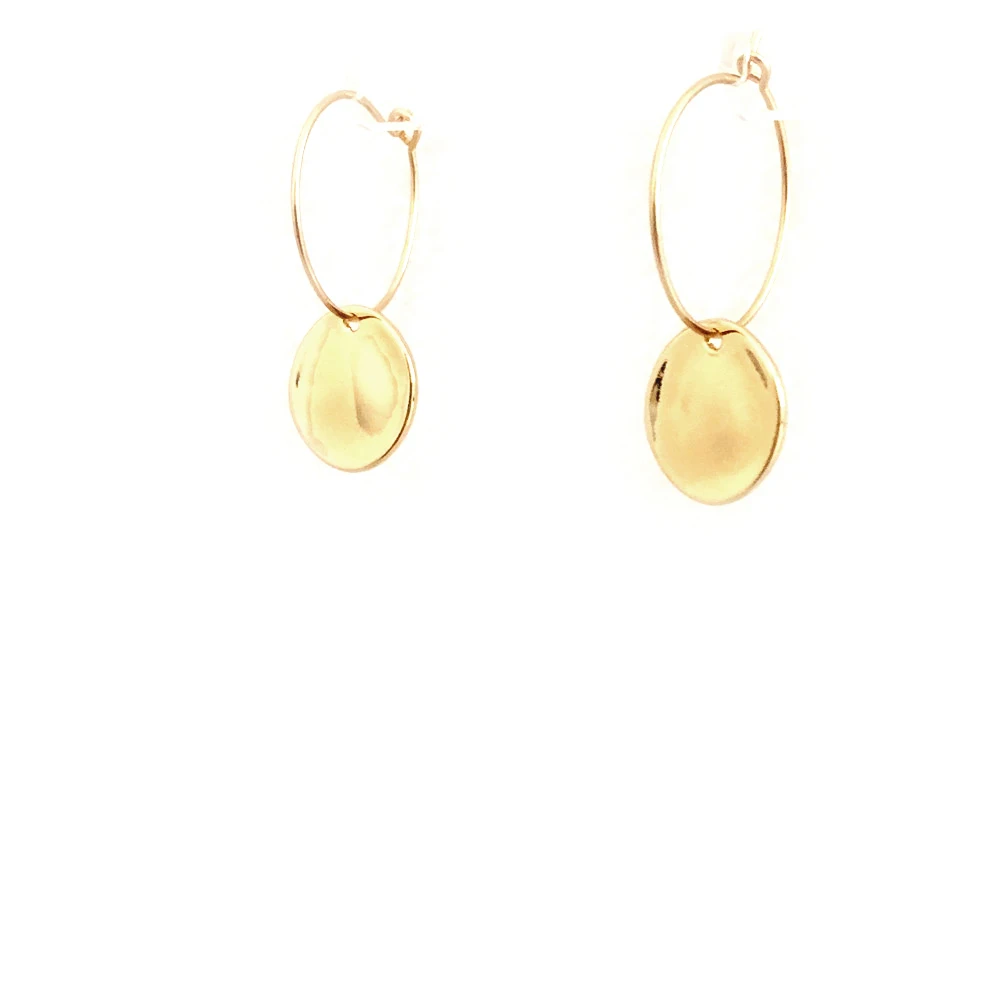 CUTE EARRINGS GOLD COLOR SMALL ROUND HAMMERED DISC CHARM THIN HOOP EARRINGS FOR WOMEN GIRL
CUTE EARRINGS GOLD COLOR SMALL ROUND HAMMERED DISC CHARM THIN HOOP EARRINGS FOR WOMEN GIRL