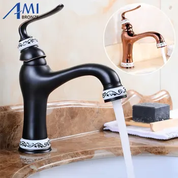 Newly Basin Faucet Brass & Porcelain Spout/Base Bathroom Faucets Hot Cold Mixer Tap Waterfall Faucets Rose Gold/Black 7313
Newly Basin Faucet Brass & Porcelain Spout/Base Bathroom Faucets Hot Cold Mixer Tap Waterfall Faucets Rose Gold/Black 7313