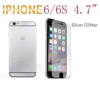 2Pcs=( Front & Back ) Silver Sparkle Bling Glitter Screen Protector Film Guard Shield For Apple iPhone 6 6S 4.7"
2Pcs=( Front & Back ) Silver Sparkle Bling Glitter Screen Protector Film Guard Shield For Apple iPhone 6 6S 4.7"