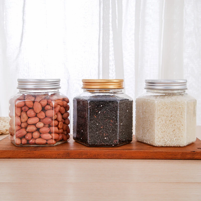 10pcs/lot Plastic Hexagonal Jar 350ml Clear Food Storage Bottle Honey Packing Jars with Aluminum Lids
10pcs/lot Plastic Hexagonal Jar 350ml Clear Food Storage Bottle Honey Packing Jars with Aluminum Lids