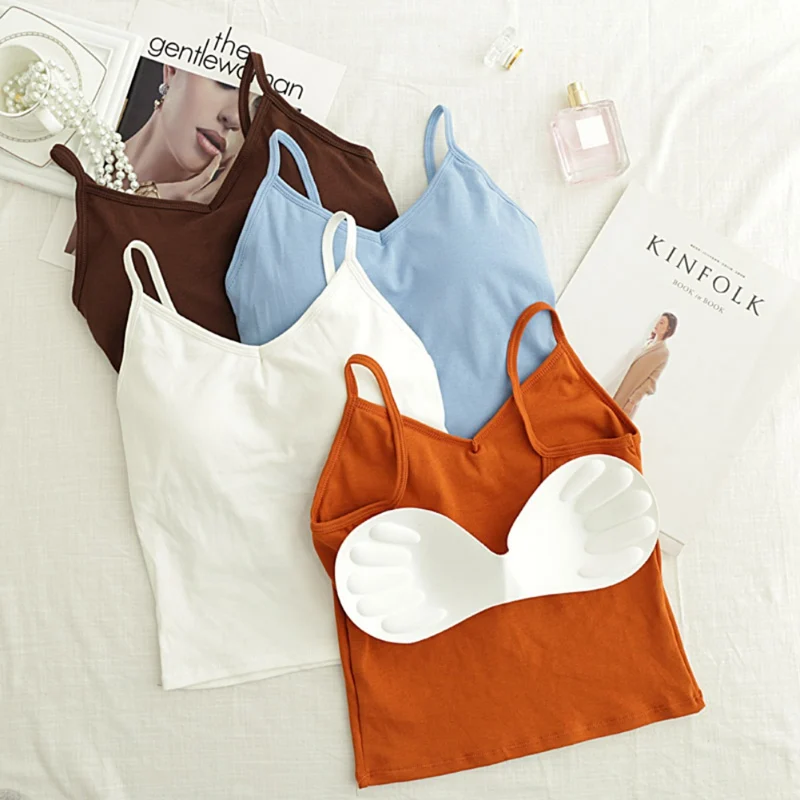 Sexy Removable Chest Pad Built In Vest V-neck Women Solid Slim Tanks Summer Bodycon Padded Camis
Sexy Removable Chest Pad Built In Vest V-neck Women Solid Slim Tanks Summer Bodycon Padded Camis