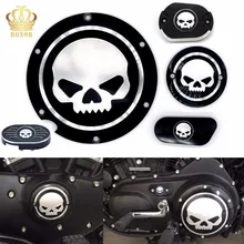 5 in 1 Skull Brake Pedal Pad Engine Derby Timer Cover For Harley Sportster Iron XL883 1200 48 72
5 in 1 Skull Brake Pedal Pad Engine Derby Timer Cover For Harley Sportster Iron XL883 1200 48 72