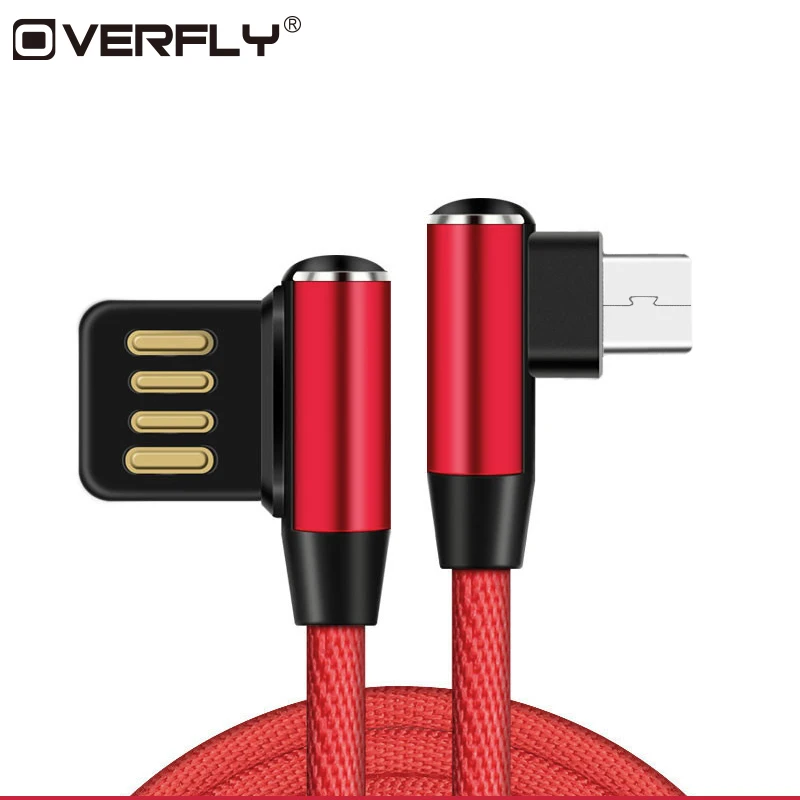 Overfly Double Elbow Micro USB Cable 1 M Ultra Durable Braided Cables Mobile Phone Cable for Samsung Android Micro USB Charger
Overfly Double Elbow Micro USB Cable 1 M Ultra Durable Braided Cables Mobile Phone Cable for Samsung Android Micro USB Charger