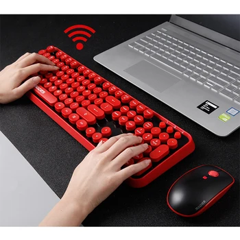 2.4G Wireless Gaming Mouse Keyboard Combo Round Button Ergonomics Keyboard Optical Mouse For Macbook Lenovo Dell Asus HP Laptop
2.4G Wireless Gaming Mouse Keyboard Combo Round Button Ergonomics Keyboard Optical Mouse For Macbook Lenovo Dell Asus HP Laptop