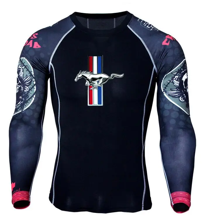 Ford Mustang Print Compression tshirt Men Long Sleeves T shirt Plus Size Fitness Clothing quick Dry Bodybuild Crossfit
Ford Mustang Print Compression tshirt Men Long Sleeves T shirt Plus Size Fitness Clothing quick Dry Bodybuild Crossfit