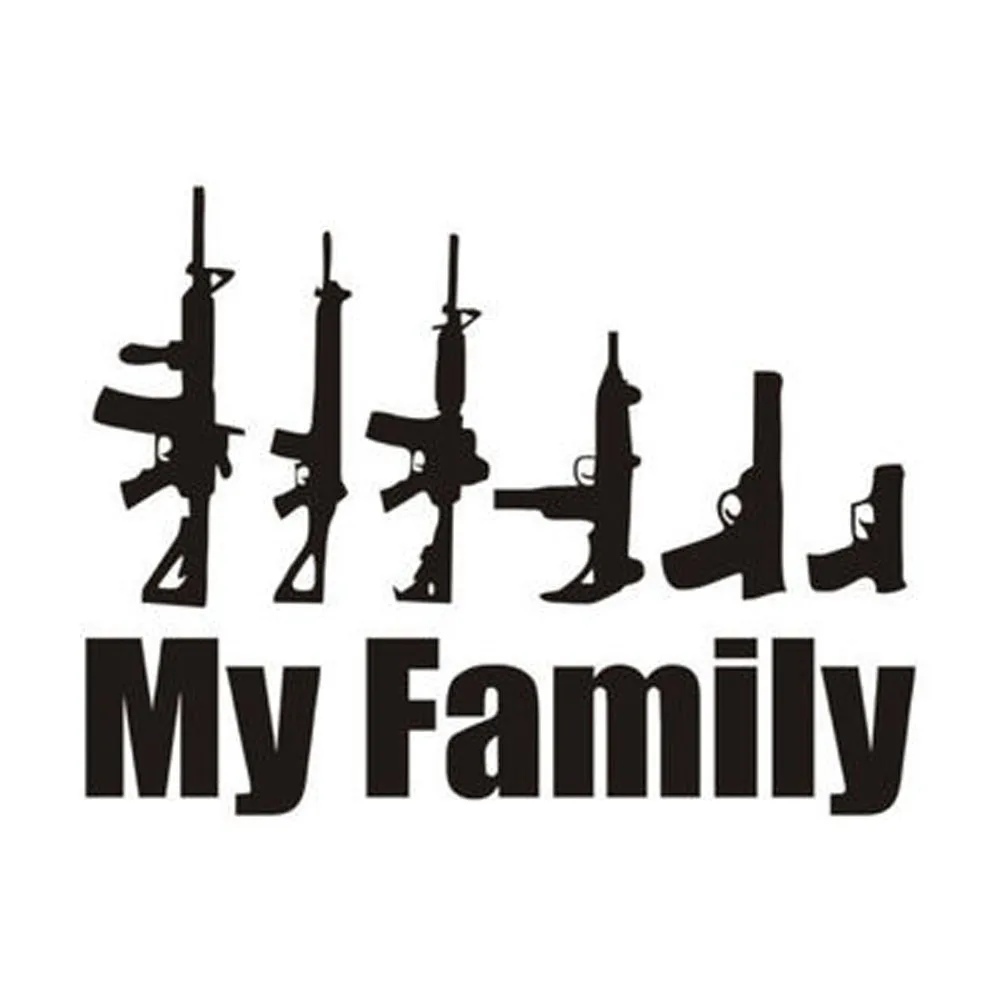 2018 My Family Cartoon Gun Car Stickers Funny Window Laptop Car-Styling Motorcycle Decals Accessories
2018 My Family Cartoon Gun Car Stickers Funny Window Laptop Car-Styling Motorcycle Decals Accessories