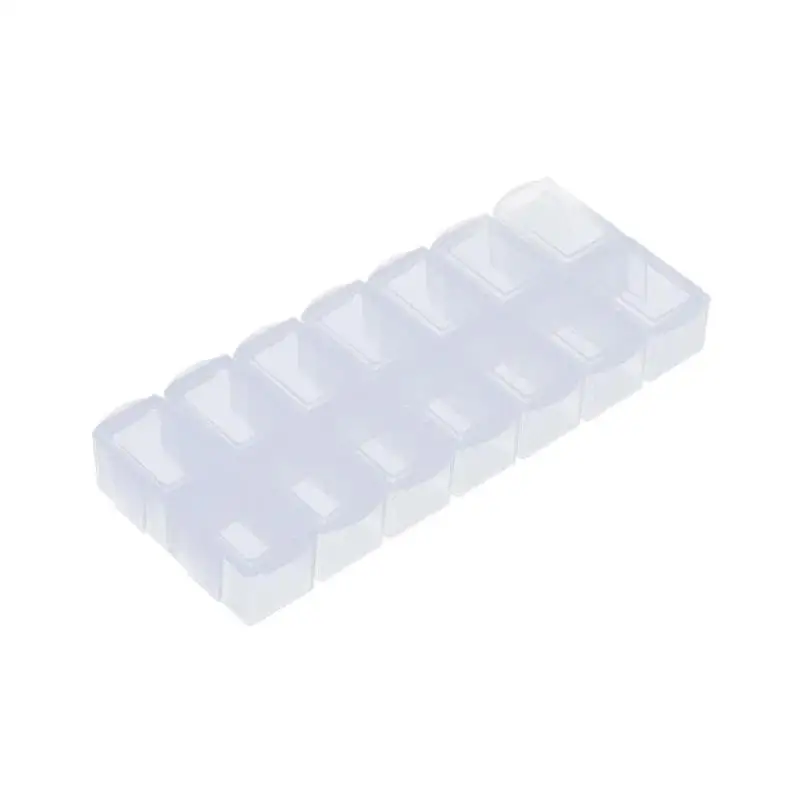 14 Slots Adjustable Plastic Jewelry Storage Box Earring Case Container Jewelry Box Transparent Tool Case Craft Organizer E5M1
14 Slots Adjustable Plastic Jewelry Storage Box Earring Case Container Jewelry Box Transparent Tool Case Craft Organizer E5M1