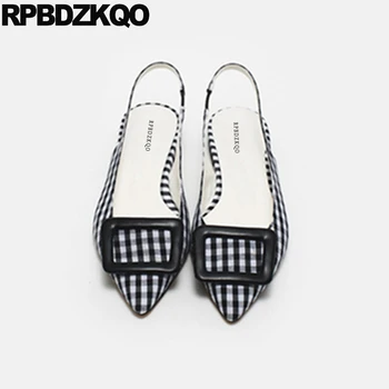 Korean Plaid Women Black And White Gingham Slingback Pointed Toe Large Size Purple 11 Flats 12 44 Sandals Wide Fit Shoes Ladies
Korean Plaid Women Black And White Gingham Slingback Pointed Toe Large Size Purple 11 Flats 12 44 Sandals Wide Fit Shoes Ladies