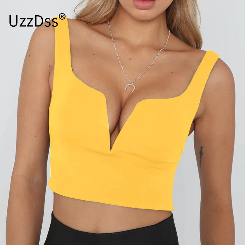 UZZDSS Sexy V-neck Wrap Women Summer Camisole Backless Streetwear Casual Sleeveless Camis Crop Tops Short Tank Top
UZZDSS Sexy V-neck Wrap Women Summer Camisole Backless Streetwear Casual Sleeveless Camis Crop Tops Short Tank Top