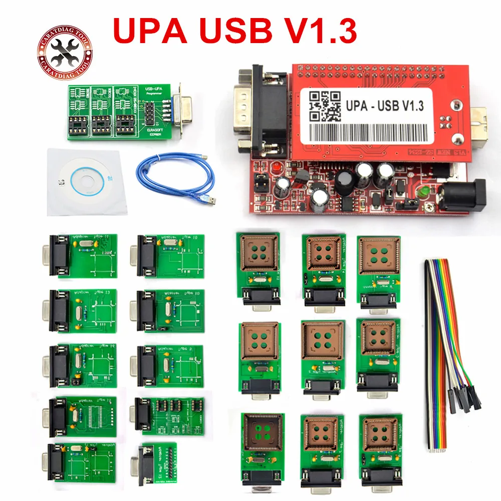 NEW UPA USB Programmer V1.3 with Full Adaptors Support Multi-Type Eeproms&Microchip UPA-USB Serial Programmer ECU Tool
NEW UPA USB Programmer V1.3 with Full Adaptors Support Multi-Type Eeproms&Microchip UPA-USB Serial Programmer ECU Tool