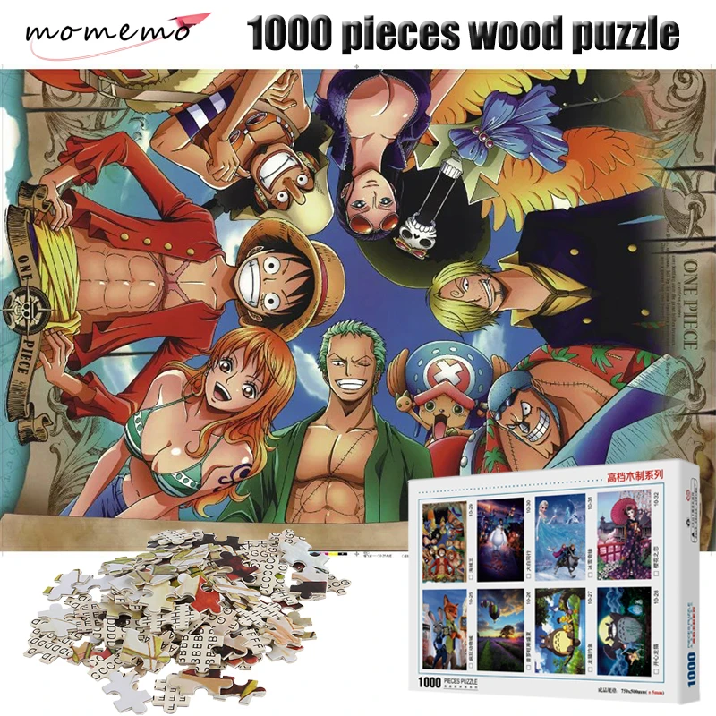 MOMEMO One Piece Partners Cartoon Anime Wooden Puzzles 1000 Pieces Puzzle Jigsaw Children Educational Toys Gift Home Decoration
MOMEMO One Piece Partners Cartoon Anime Wooden Puzzles 1000 Pieces Puzzle Jigsaw Children Educational Toys Gift Home Decoration