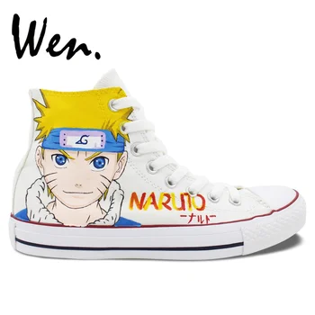 Wen Anime Hand Pained Shoes Design Custom Naruto Uzumaki White High Top Men Women's Canvas Sneakers
Wen Anime Hand Pained Shoes Design Custom Naruto Uzumaki White High Top Men Women's Canvas Sneakers