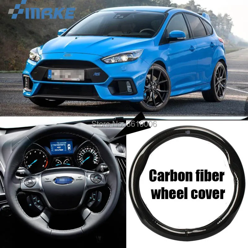 smRKE Car Accessories For Ford Focus Black Carbon Fiber Leather Steering Wheel Cover Sport Racing Car Styling 
smRKE Car Accessories For Ford Focus Black Carbon Fiber Leather Steering Wheel Cover Sport Racing Car Styling