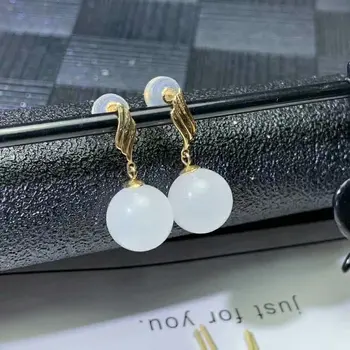 SHILOVEM 18k yellow gold real Natural white Jasper drop earrings classic fine Jewelry women wedding gift 10*10mm myme1010999hby
SHILOVEM 18k yellow gold real Natural white Jasper drop earrings classic fine Jewelry women wedding gift 10*10mm myme1010999hby