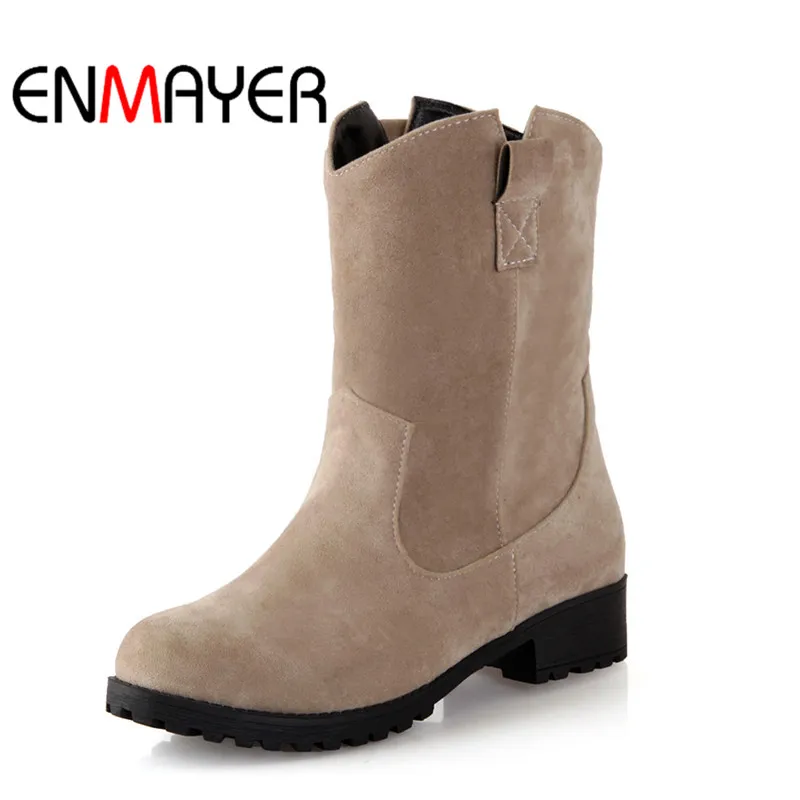 ENMAYER 2018 Slip on Boots Woman Casual Shoes Ankle Strap Sewing Spring And Summer Flat Boots Footwear 34-43 Quality WHY192
ENMAYER 2018 Slip on Boots Woman Casual Shoes Ankle Strap Sewing Spring And Summer Flat Boots Footwear 34-43 Quality WHY192