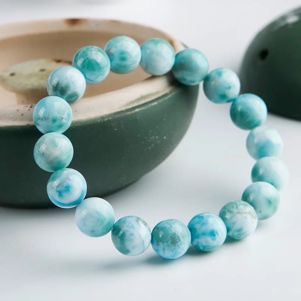 Fashion 100% 9mm Bracelet Genuine Natural Blue Larimar Gemstone Round Beads Stretch From Dominica Bracelet AAAAAA Drop Shipping
Fashion 100% 9mm Bracelet Genuine Natural Blue Larimar Gemstone Round Beads Stretch From Dominica Bracelet AAAAAA Drop Shipping