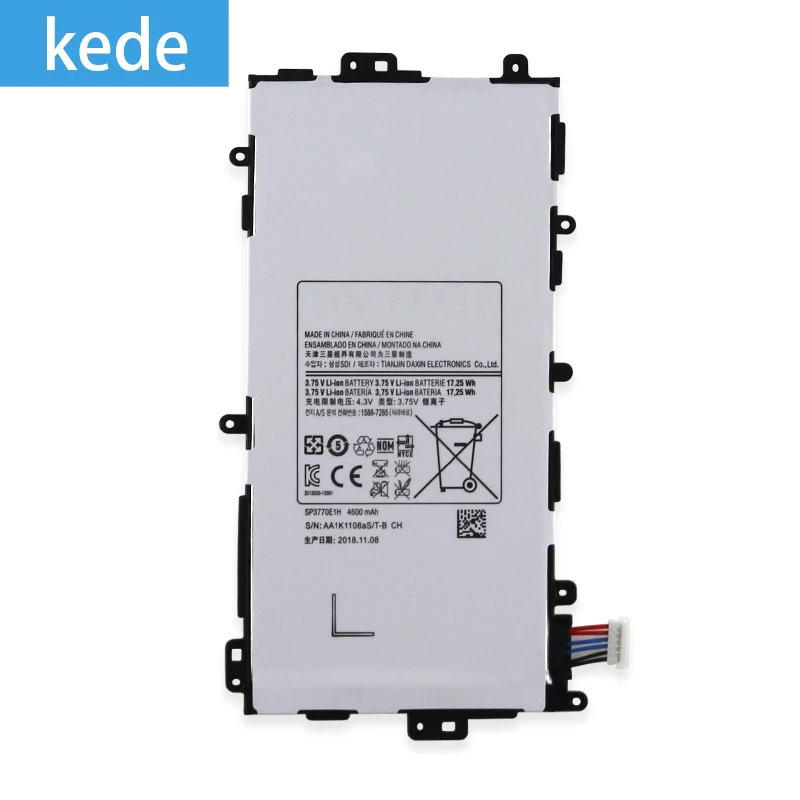 kede SP3770E1H Tablet Battery N5100 N5120 For Samsung Galaxy Note 8.0 8 3G GT-N5100 GT-N5110 Tablet Tab Batteries
kede SP3770E1H Tablet Battery N5100 N5120 For Samsung Galaxy Note 8.0 8 3G GT-N5100 GT-N5110 Tablet Tab Batteries