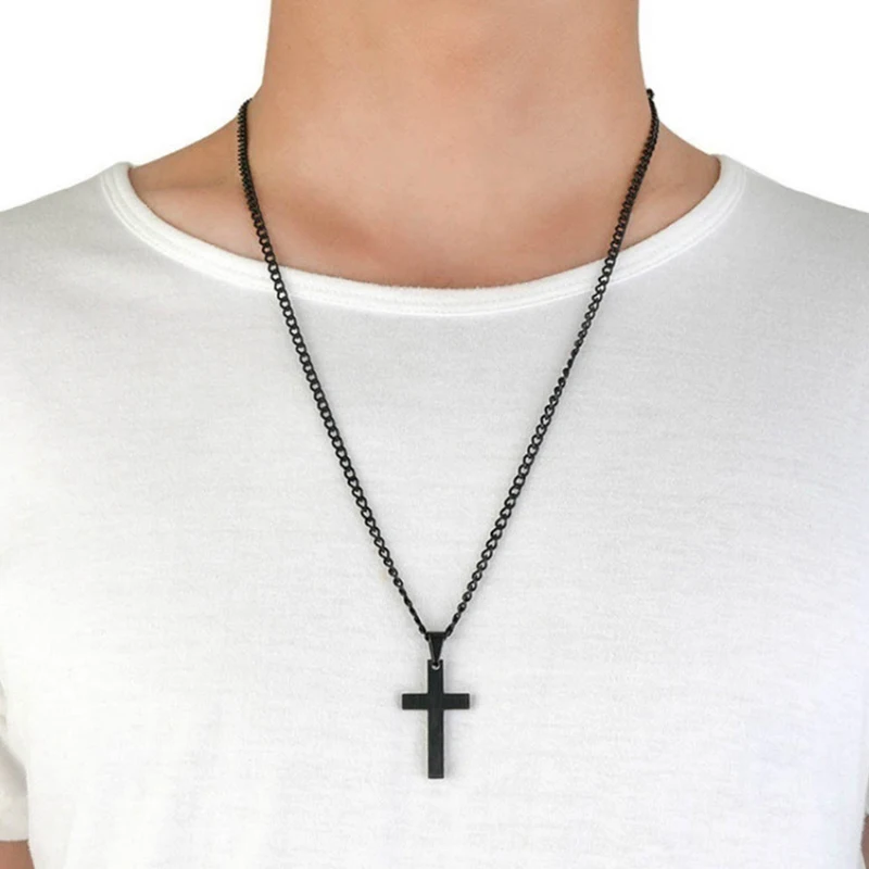 LNRRABC 1PC Hot High Quality Plated Men Link Chain Stainless Steel Cross Pendant Solid Color Korean Version
LNRRABC 1PC Hot High Quality Plated Men Link Chain Stainless Steel Cross Pendant Solid Color Korean Version