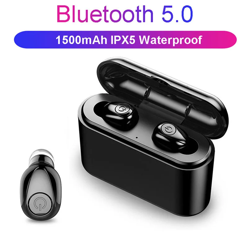 X8 TWS Bluetooth Earphone 5D Stereo Wireless Earbuds headset Mini TWS Waterproof Headfrees with Charging Box 2200mAh Power Bank
X8 TWS Bluetooth Earphone 5D Stereo Wireless Earbuds headset Mini TWS Waterproof Headfrees with Charging Box 2200mAh Power Bank
