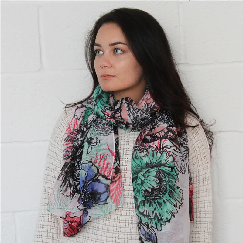 Jinjin.QC Fashion Chrysanthemum Beautiful Floral White Rainbow Multicolor Scarf Shawl Women Summer Spring Autumn
Jinjin.QC Fashion Chrysanthemum Beautiful Floral White Rainbow Multicolor Scarf Shawl Women Summer Spring Autumn