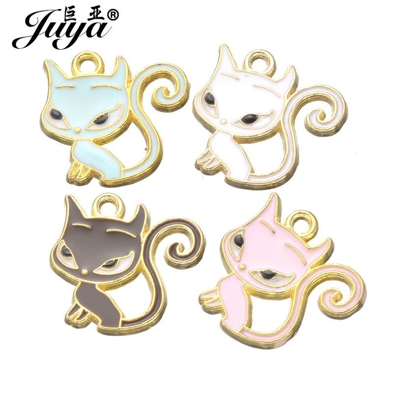 15pcs/lot Enamel Little Cat Animal Gold Charm Pendants For Women Kids Necklace Bracelet Earring DIY Jewelry Making Accessories
15pcs/lot Enamel Little Cat Animal Gold Charm Pendants For Women Kids Necklace Bracelet Earring DIY Jewelry Making Accessories