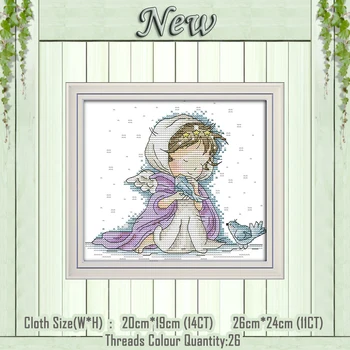 Angel with two birds animals decor painting counted printed on canvas DMC 14CT 11CT Cross Stitch Needlework Sets Embroidery kits
Angel with two birds animals decor painting counted printed on canvas DMC 14CT 11CT Cross Stitch Needlework Sets Embroidery kits