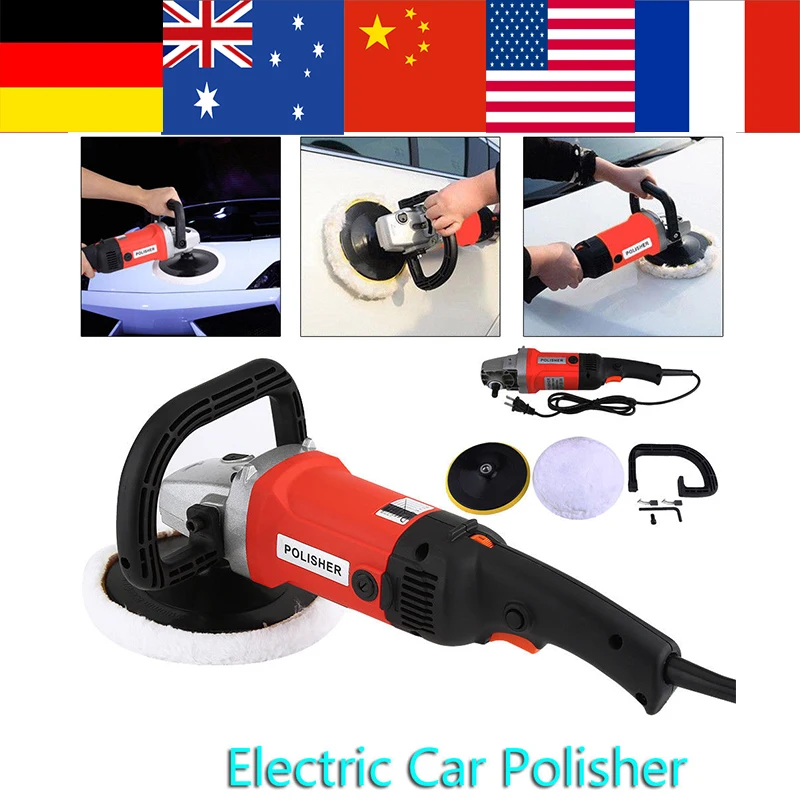 7 inches Car Electric Polisher 1400W 6 Variable Speed Car Polisher Polishing Machine Buffer Waxer Sander Car Paint Care
7 inches Car Electric Polisher 1400W 6 Variable Speed Car Polisher Polishing Machine Buffer Waxer Sander Car Paint Care