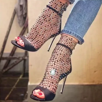Kmeioo Sexy Shoes Woman Jewel Sandals Cut-Outs High Heels Ankle Wrap Thin Heels With Crystal Open Toe Stiletto Wedding Pumps
Kmeioo Sexy Shoes Woman Jewel Sandals Cut-Outs High Heels Ankle Wrap Thin Heels With Crystal Open Toe Stiletto Wedding Pumps