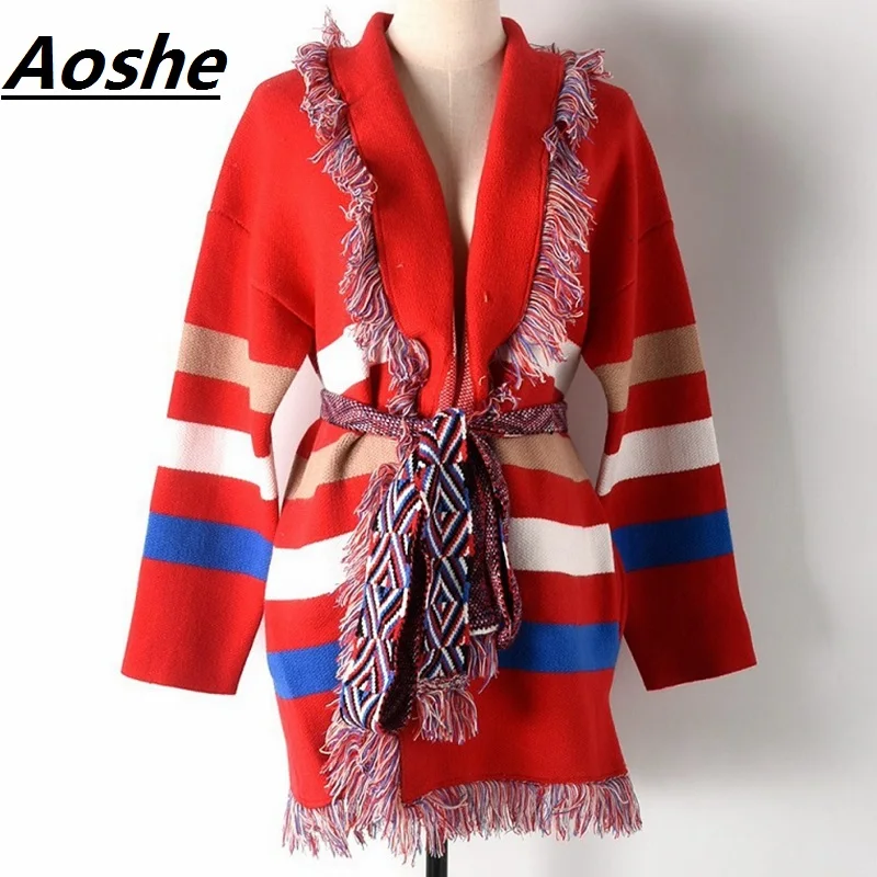 Runway Poncho Cardigan Sweater Women 2018 Winter Thick Cape Tassel Lapel Wool Coat Jacket Color Block Striped Knit Jumper
Runway Poncho Cardigan Sweater Women 2018 Winter Thick Cape Tassel Lapel Wool Coat Jacket Color Block Striped Knit Jumper