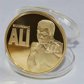 Famous Star King Of Boxing Mohammed Ali Coin Super star 24k gold plated 1oz coin, free shipping 10pcs/lot
Famous Star King Of Boxing Mohammed Ali Coin Super star 24k gold plated 1oz coin, free shipping 10pcs/lot