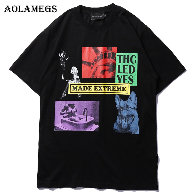 Aolamegs Men T Shirt Block Pictures Printed Men's Tee Shirts O-neck T Shirt Fashion High Street Hip Hop Tees Streetwear Summer
Aolamegs Men T Shirt Block Pictures Printed Men's Tee Shirts O-neck T Shirt Fashion High Street Hip Hop Tees Streetwear Summer