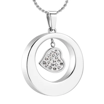 K001 Circle of Life Crystal Heart Cremation Jewelry for Ashes Pendant Urns Pet/Human Stainless Steel Memorial Keepsake Necklace
K001 Circle of Life Crystal Heart Cremation Jewelry for Ashes Pendant Urns Pet/Human Stainless Steel Memorial Keepsake Necklace
