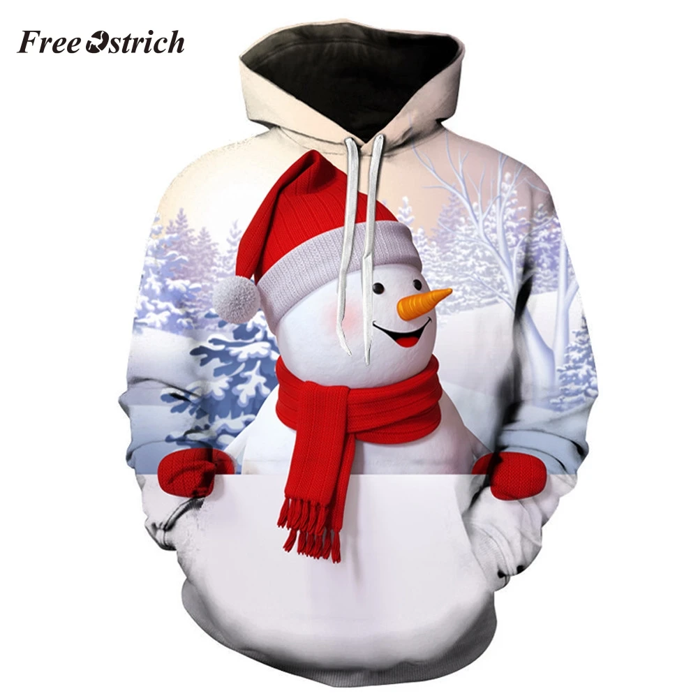 Free Ostrich Men's Casual Sweatershirt Fashion 3d Christmas Snowman Printed Long Sleeve Warm Hooded Tops For Autumn Winter
Free Ostrich Men's Casual Sweatershirt Fashion 3d Christmas Snowman Printed Long Sleeve Warm Hooded Tops For Autumn Winter