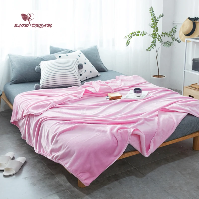 Slowdream Pink Flannel Blanket Throw Soft Print Winter Elegant Blanket Wrap Super Soft Sleeping Bed 5 Size 1pcs
Slowdream Pink Flannel Blanket Throw Soft Print Winter Elegant Blanket Wrap Super Soft Sleeping Bed 5 Size 1pcs