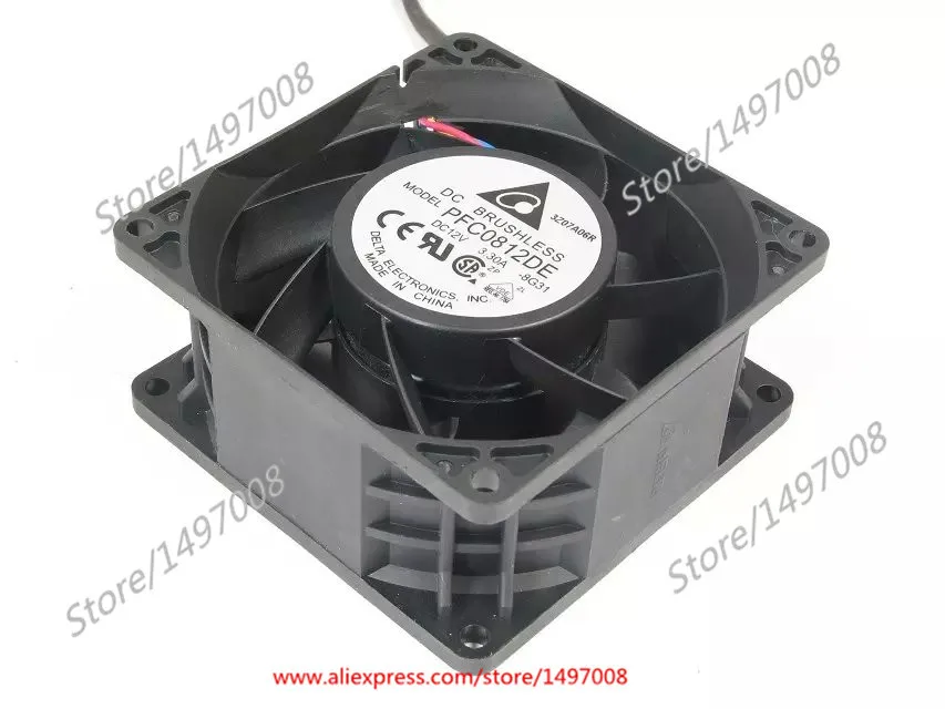 Вентилятор охлаждения сервера Delta Electronics PFC0812DE 8G31, 12 В постоянного тока, 3,3 А, 80x80x38 мм
Вентилятор охлаждения сервера Delta Electronics PFC0812DE 8G31, 12 В постоянного тока, 3,3 А, 80x80x38 мм